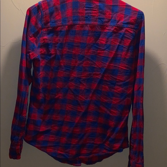 Red and blue flannel, from hollister - Picture 2 of 2